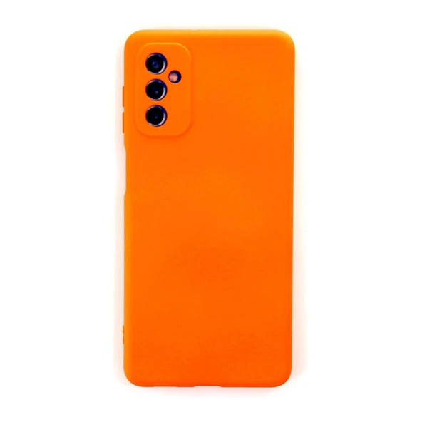 Samsung Galaxy M52 5g Kılıf Nano İçi Kadife Silikon - Turuncu ürün görseli 1