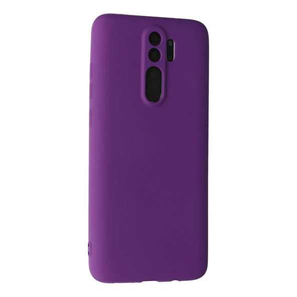 Xiaomi Redmi Note 8 Pro Kılıf First Silikon - Mor - Resim 2
