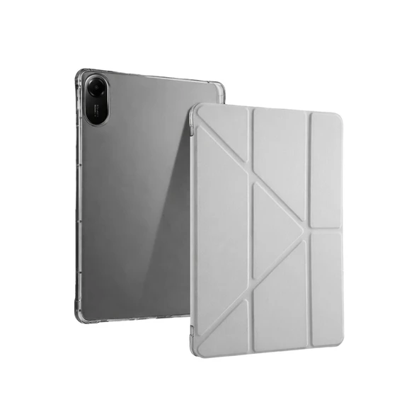 Xiaomi Redmi Pad 2 Kalemlikli Mars Tablet Kılıfı - Gri ürün görseli 1