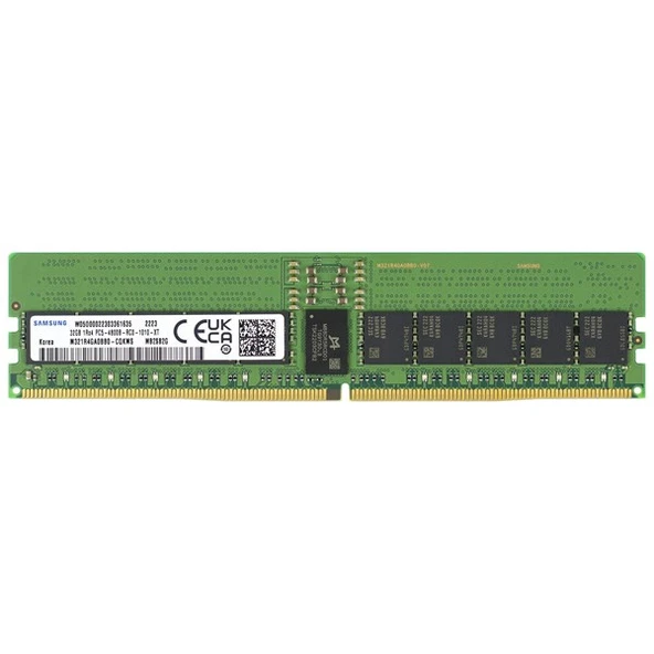 SAMSUNG 32GB DDR5 ECC RDIMM 4800MHz 2Rx8 SUNUCU RAM M321R4GA0BB0-CQK ürün görseli 1