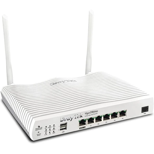 DRAYTEK Vigor 2866ax AX3000 Dual Band VDSL 3G-4G LTE Modem Router ürün görseli 1