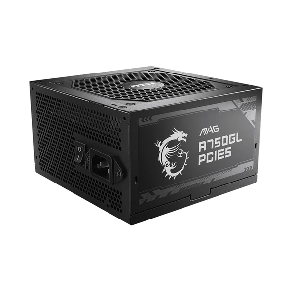 MSI 750W 80+ GOLD A750GL 12cm Fanlı PCIe5.0 Tam Modüler Power Supply ürün görseli 1
