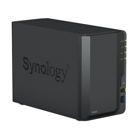 SYNOLOGY 2diskli Realtek QC-2GB RAM-Gigabit Nas Server DS223 - Resim 6