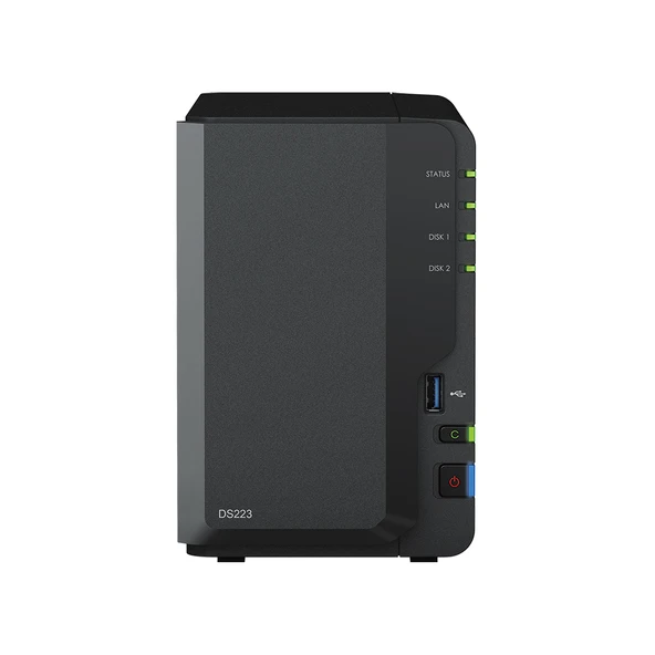 SYNOLOGY 2diskli Realtek QC-2GB RAM-Gigabit Nas Server DS223 ürün görseli 1