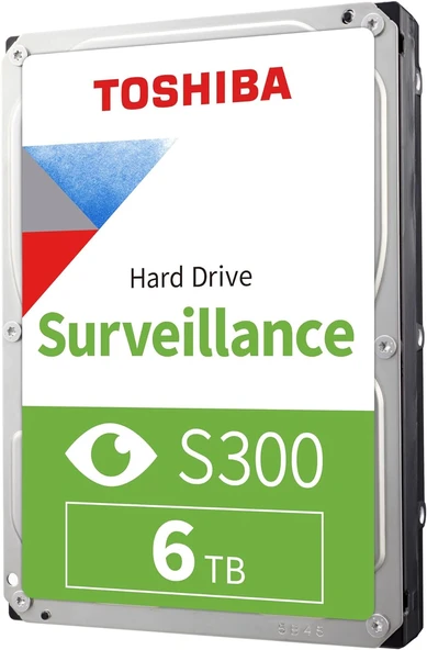 TOSHIBA 6TB 3.5" S300 HDWT860UZSVA 256MB SATA-3 Güvenlik Diski ürün görseli 1