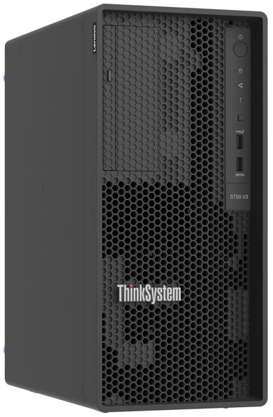 LENOVO ST50 V3 7DF3A00YEA XEON E-2434-32GB DDR5 UDIMM-2X960GB SSD 4U Tower Sunucu ürün görseli 1