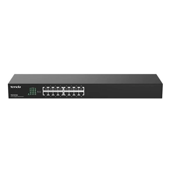 TENDA 16port Gigabit Yönetilemez Switch Çelik Kasa TEG1016G ürün görseli 1