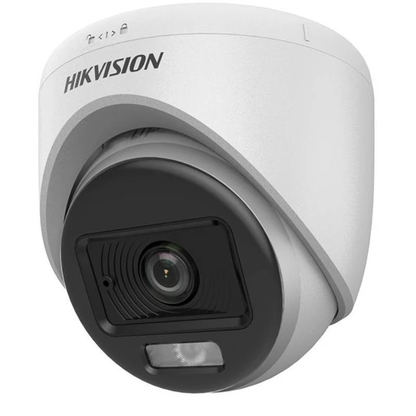 HIKVISION 2MP Dome 2.8mm ColorVu Analog Kamera DS-2CE70DF0T-LPFS ürün görseli 1
