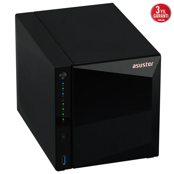 ASUSTOR 4diskli Realtek QC-2GB RAM-2.5GbE Nas Server AS3304T v2 - Resim 4
