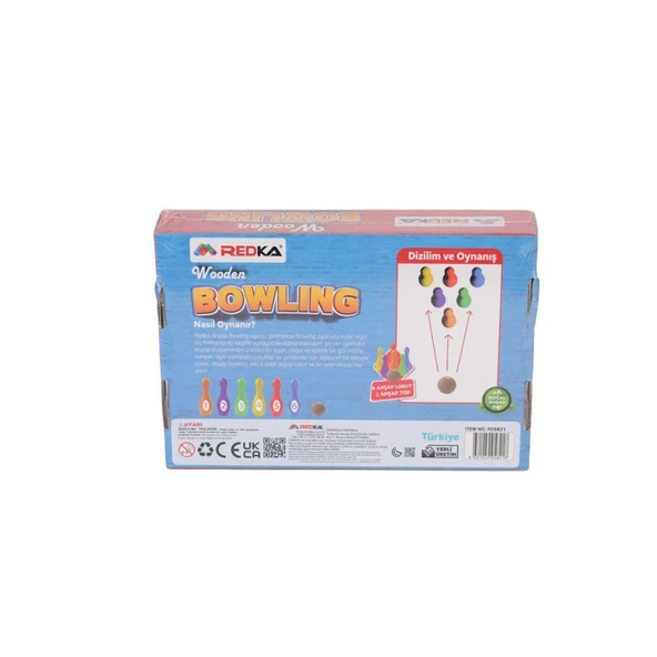 5821  -Wooden Bowling - Resim 2