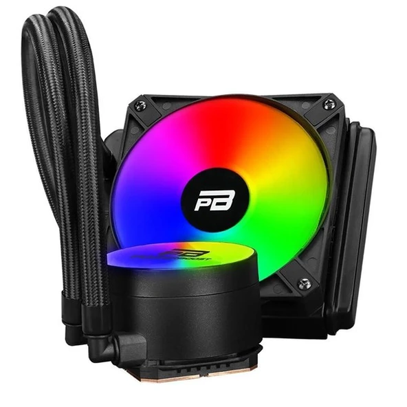 POWERBOOST 120mm NOBLE 120 PB-LCS-YC120 RGB Sıvı Soğutmalı AM5-1851p İşlemci Fanı ürün görseli 1