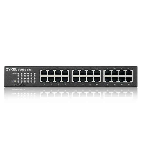 ZyXEL 24port Gigabit Yönetilemez Switch GS1100-24E v3 ürün görseli 1
