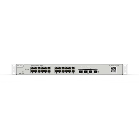 RUIJIE 24port PoE 370w 4-SFP 10GbE Gigabit Yönetilebilir Switch RG-NBS3200-24GT4XS-P ürün görseli 1