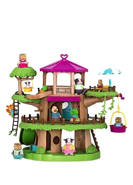 Li'L Woodzeez Plastik Ağaç Ev Oyun Seti ürün görseli 1