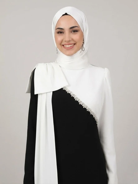 4066 TUAY KREP ELBİSE - Resim 4