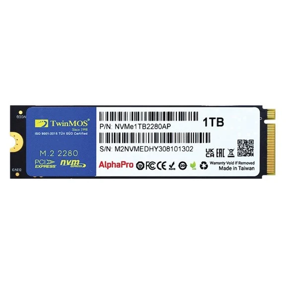 TWINMOS 1TB NV1TBG42280 7500- 6800MB/s M2 NVME GEN4 Disk ürün görseli 1