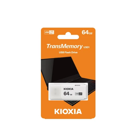 KIOXIA 64GB USB 3.2 Usb Bellek U301 LU301W064GG4 Beyaz ürün görseli 1