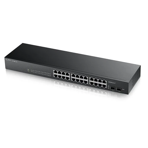 ZyXEL 24port PoE 170w 2-SFP Gigabit Yönetilebilir Switch GS1900-24HP ürün görseli 1