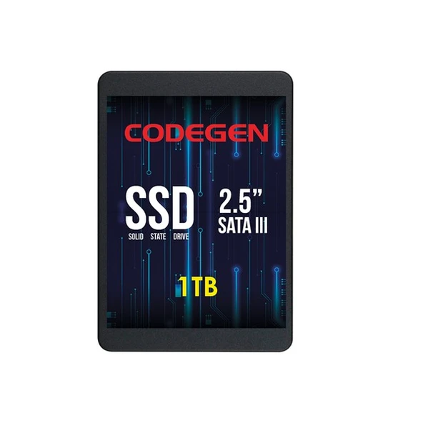 CODEGEN 1TB CDG-1TB-SSD25 560- 500MB/s SSD SATA-3 Disk ürün görseli 1