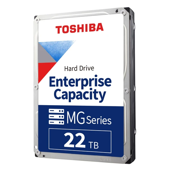 TOSHIBA 3.5" 22TB MG10AFA22TE 7200 RPM 256MB SATA-3 NAS ve Güvenlik Diski ürün görseli 1