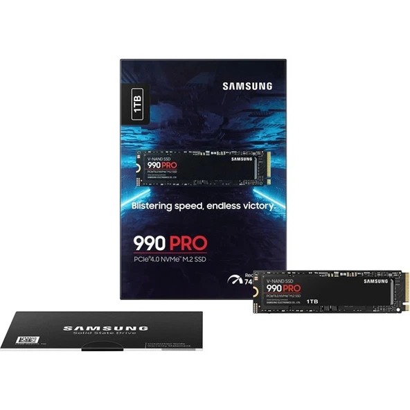 SAMSUNG 1TB 990 pro MZ-V9P1T0BW 7450- 6900MB/s M2 PCIe NVMe Gen4 Disk ürün görseli 1