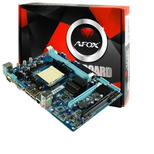AFOX A78-MAD4 DDR3 PCIe 16X v2.0 AM3 mATX FX İşlemcileri Desteklemez ürün görseli 1