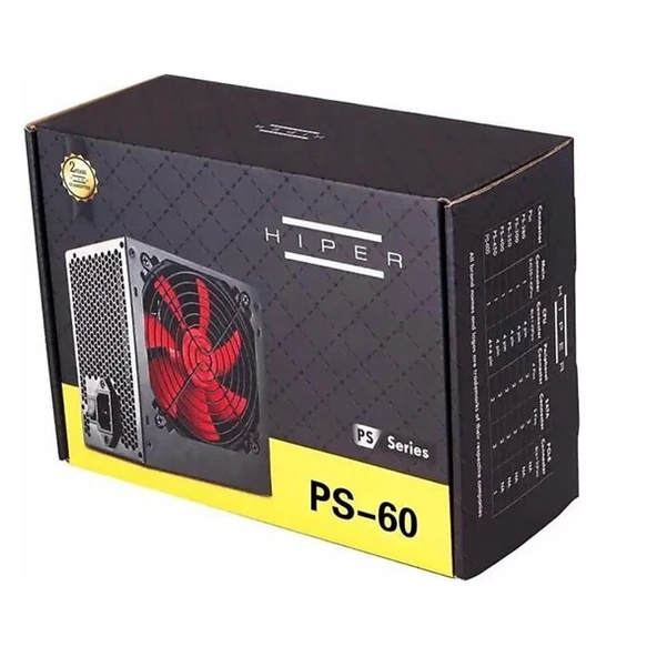 HIPER 600W PS-60 12cm Fanlı Power Supply ürün görseli 1