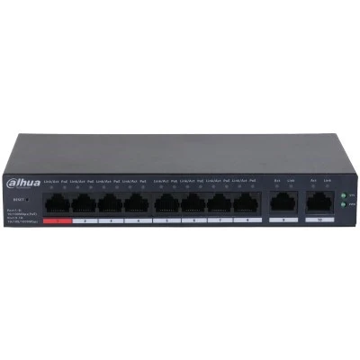 DAHUA 8port PoE 110w 2-Uplink Gigabit Cloud Yönetilebilir Switch CS4010-8ET-110 ürün görseli 1