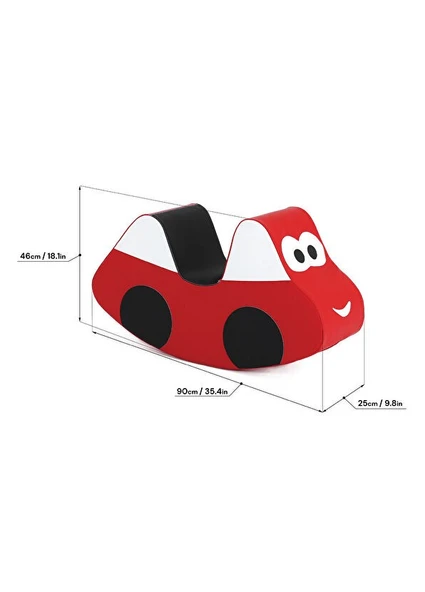 Iglu Car Red Sallanan Oyuncak - Resim 3