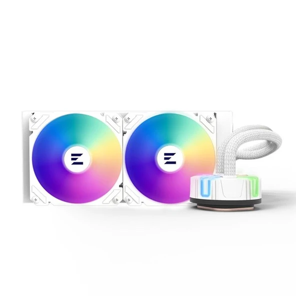ZALMAN 240mm RESERATOR5-Z24-WH RGB Sıvı Soğutmalı AM5-1700p İşlemci Fanı Beyaz ürün görseli 1