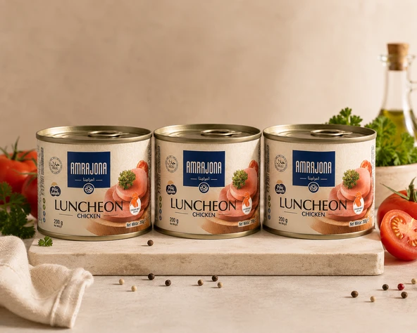 AMRAJONA PİLİÇ SALAM ( CHICKEN LUNCHEON ) 200 GR X3 ADET ürün görseli 1