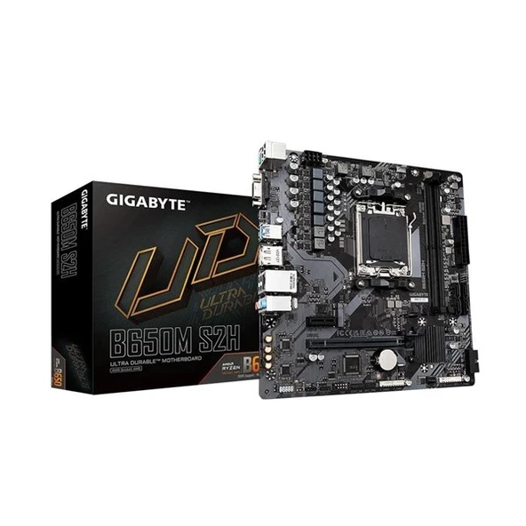 GIGABYTE B650M-S2H DDR5 HDMI DP PCIe 16X v4.0 AM5 mATX ürün görseli 1