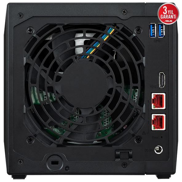 ASUSTOR 4diskli Celeron N5105 QC-4GB RAM-2-2.5GbE Nas Server AS5404T - Resim 5