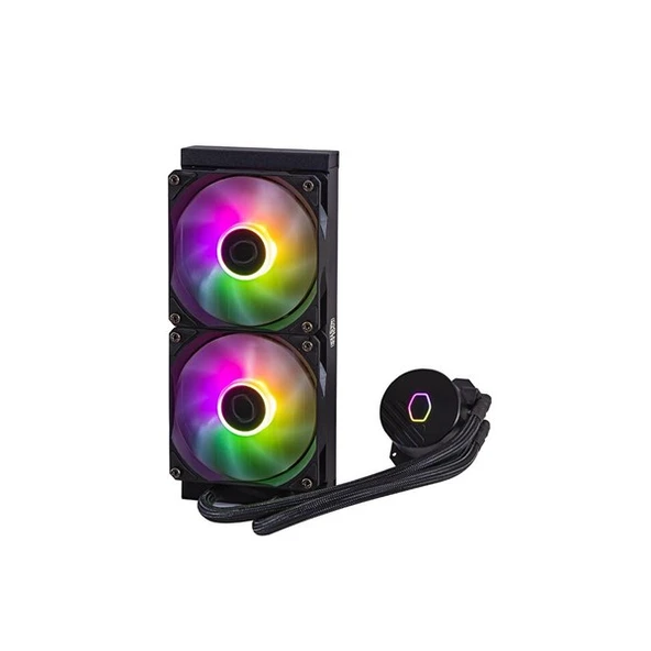 COOLERMASTER 240mm CORE 240L SPECTRUM MLW-D24M-A18PS-R1 ARGB Sıvı Soğutmalı AM5-1851p İşlemci Fanı ürün görseli 1
