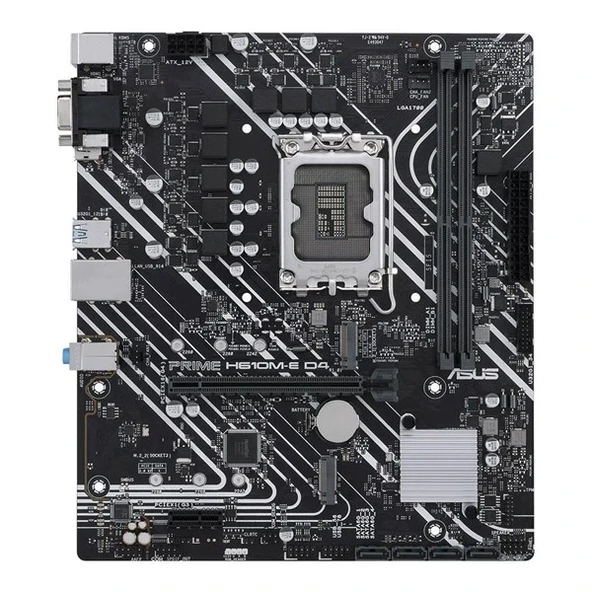 MSI PRO H610M-E DDR5 M2 PCIe NVME HDMI PCIe 16X v4.0 1700p mATX ürün görseli 1