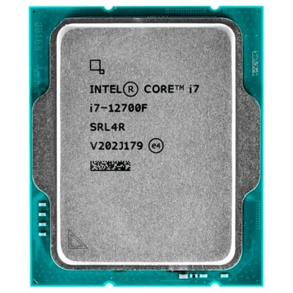 INTEL CORE i7 12700F 37MB 12çekirdekli VGA YOK 1700p 65w Kutusuz+Fansız ürün görseli 1