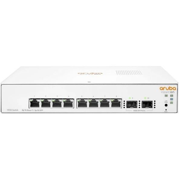 ARUBA 8port 2-SFP Gigabit Yönetilebilir Switch Instant 1930-8G JL680A ürün görseli 1