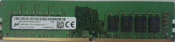MICRON 16GB DDR4 3200MHz CL22 PC RAM VALUE MTA16ATF2G64AZ-3G2J1 ürün görseli 1