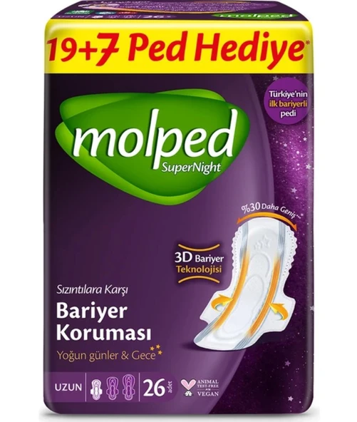 SüperNight Süper Gece Ped 26 Adet ürün görseli 1