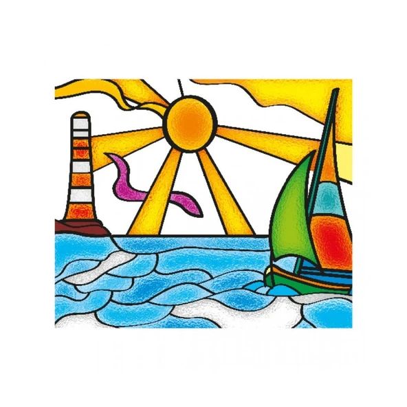 5001  Glass Painting / +6 yaş - Resim 2