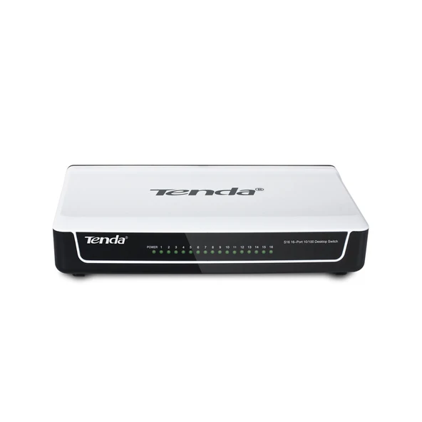 TENDA 16port 10/100 Yönetilemez Switch S16 ürün görseli 1