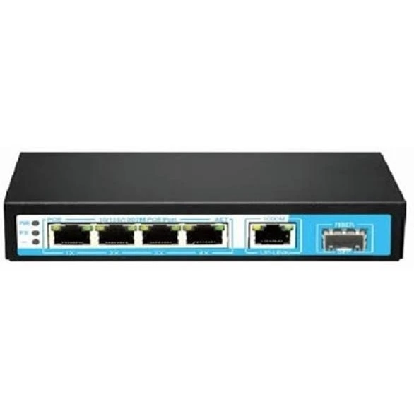 ODS 4port PoE 60w 1-SFP Gigabit Yönetilemez Switch 08ODS-4P1U1S ürün görseli 1