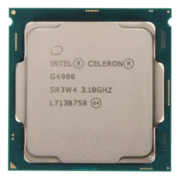 INTEL Celeron G4900 2MB 2çekirdekli O/B UHD610 1151p v2 54w Kutusuz+Fansız ürün görseli 1
