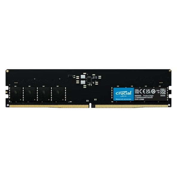 CRUCIAL 32GB DDR5 5600MHZ CL46 PC RAM VALUE CT32G56C46U5 ürün görseli 1