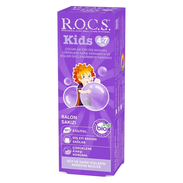 .Kids Diş Macunu 4-7 Yaş 35 ml Sakız ürün görseli 1