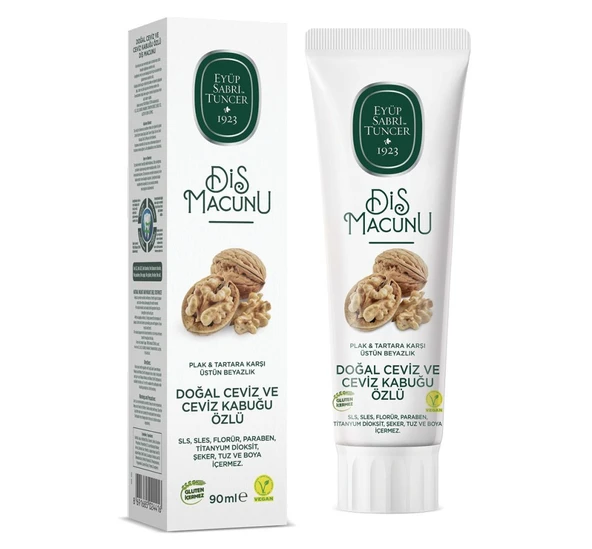 Doğal Diş Macunu 90 Gr Ceviz & Ceviz Kabuğu Özlü ürün görseli 1