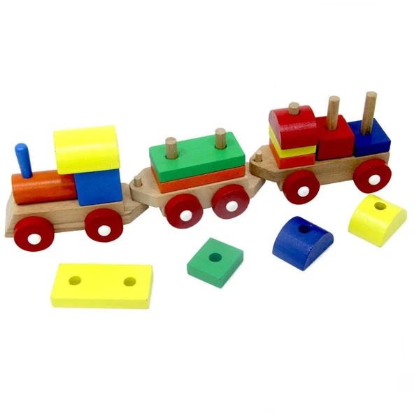 Eğitici Ahşap Bultak Tren - Resim 2