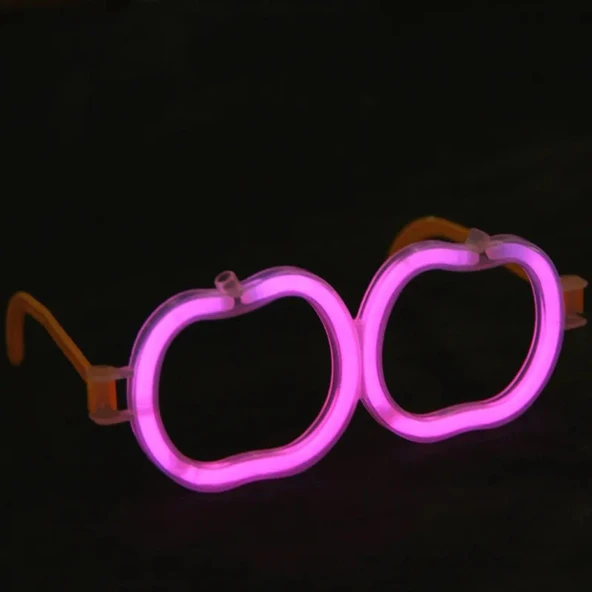 Glow Stick Elma Gözlük - Glow Partisi Gözlüğü - Glow Stick Gözlük 12 Adet ürün görseli 1