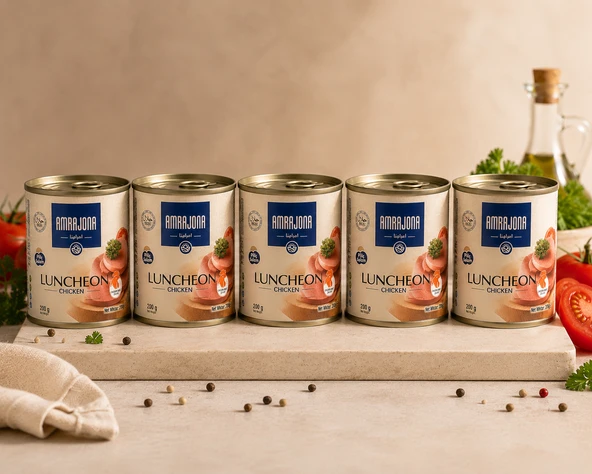 AMRAJONA PİLİÇ SALAM ( CHICKEN LUNCHEON )200 GR x5 ADET ürün görseli 1