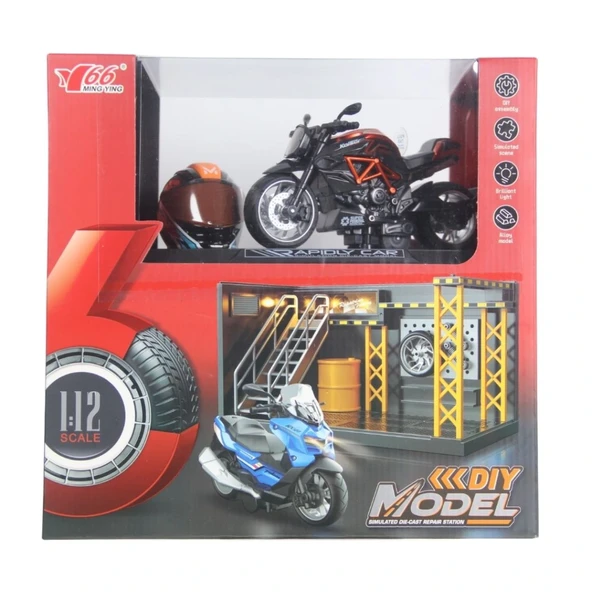 1/12 Motosiklet Gustav PB 3R Sesli ve Işıklı ürün görseli 1